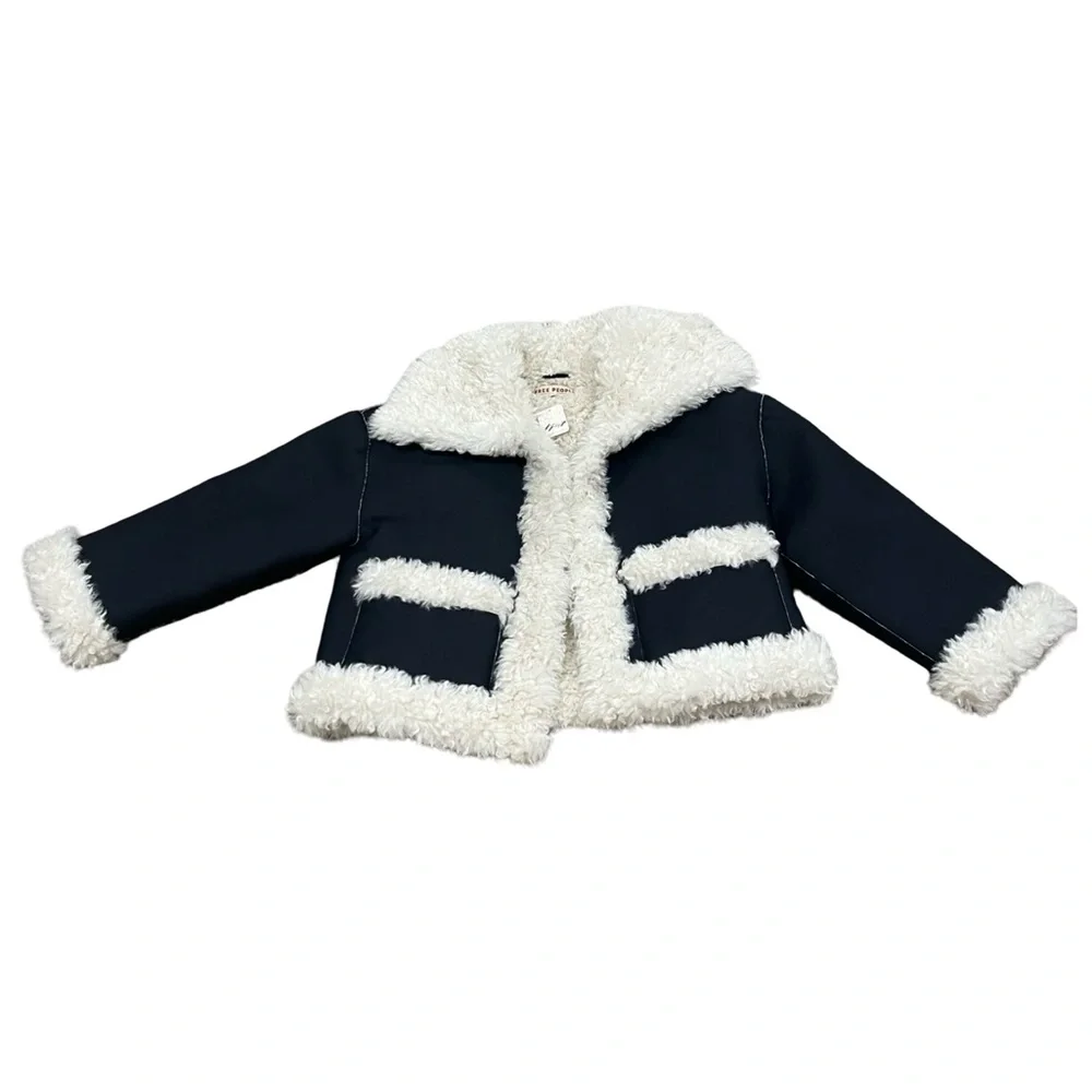 Kiki Sherpa Jacket in Black Combo | Size Small | NWT - Picture 6 of 13